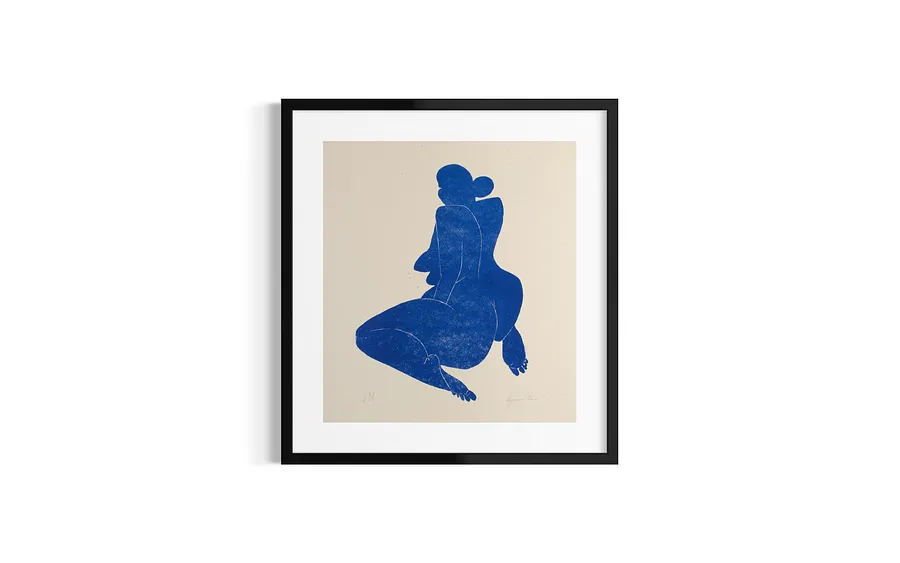 Obraz Blue #2 autorstwa Andriana Czunis, rozmiar: 40х50, wykonany z Графіка, папір, medium Grafika, część serii Літографія, cena: €165 (≈ 8 503 грн)
