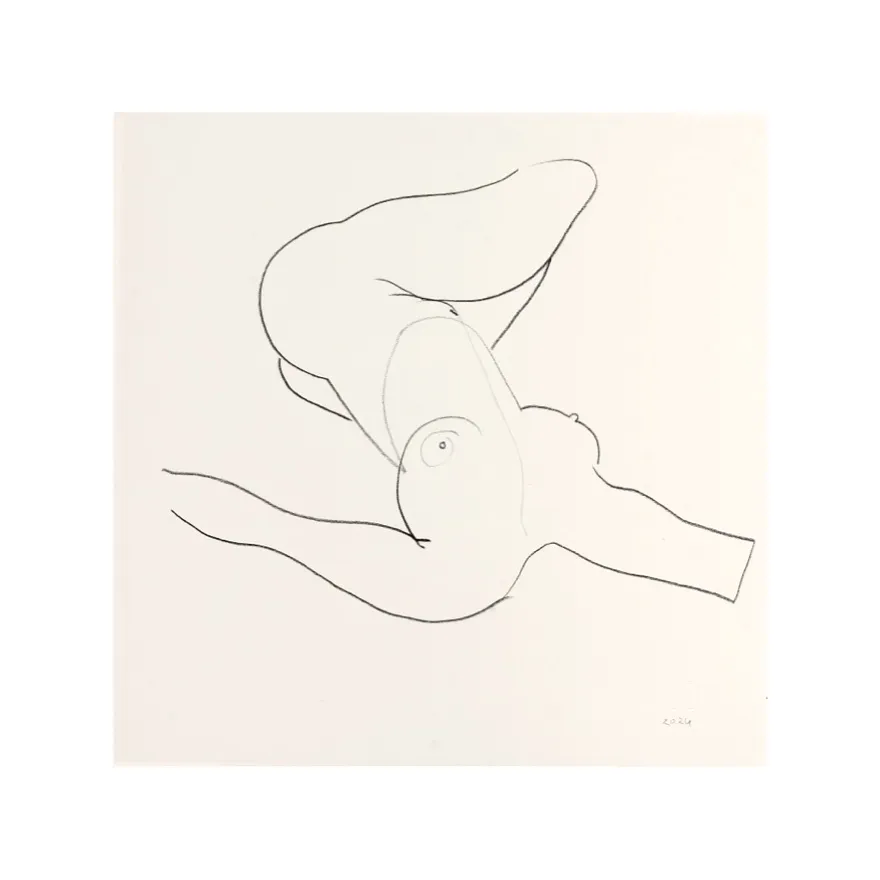 Зображення "Начерк #10" від Андріана Чуніс, розмір: 30х30, матеріали: папір, олівець, медіум: Начерки, ціна: €50