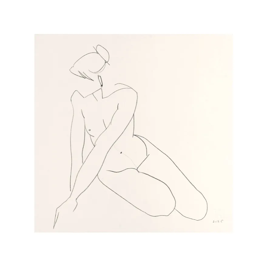 Зображення "Начерк #7" від Андріана Чуніс, розмір: 30х30, матеріали: папір, олівець, медіум: Начерки, ціна: €50