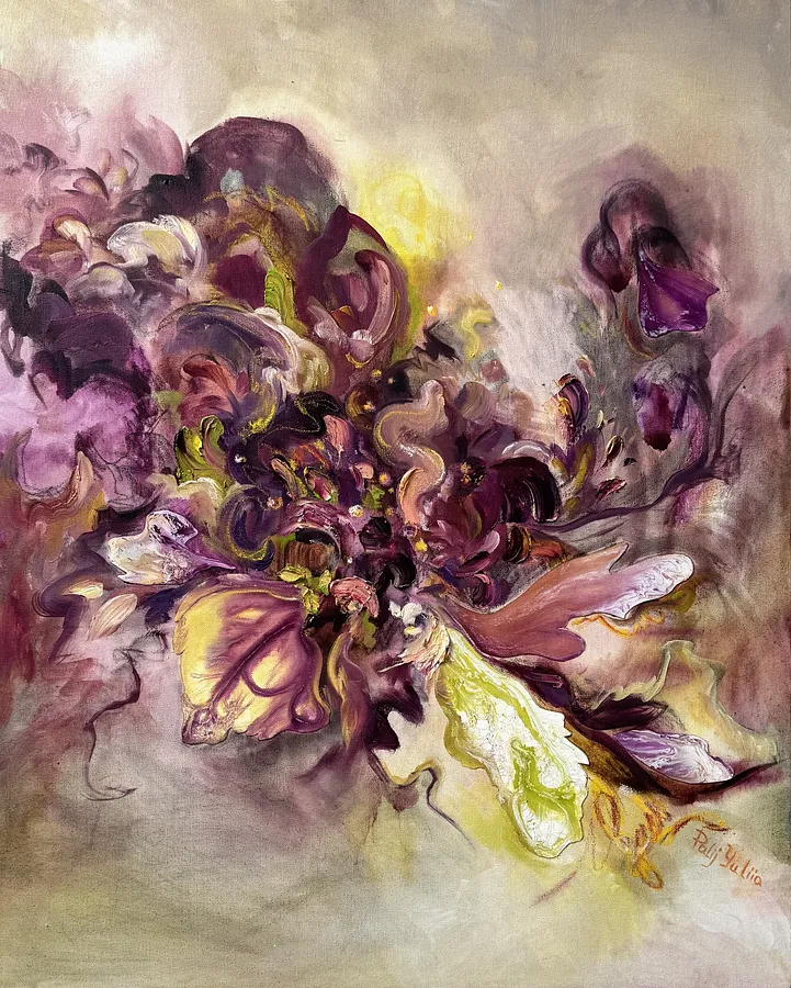 Bild von Elizabeth von Yuliia Poraiko (Palij), Größe: 60x80 cm, ARTWORKS Medium, Teil der Bouquet of Familiar but Not Famous Serie, zum Preis von $900