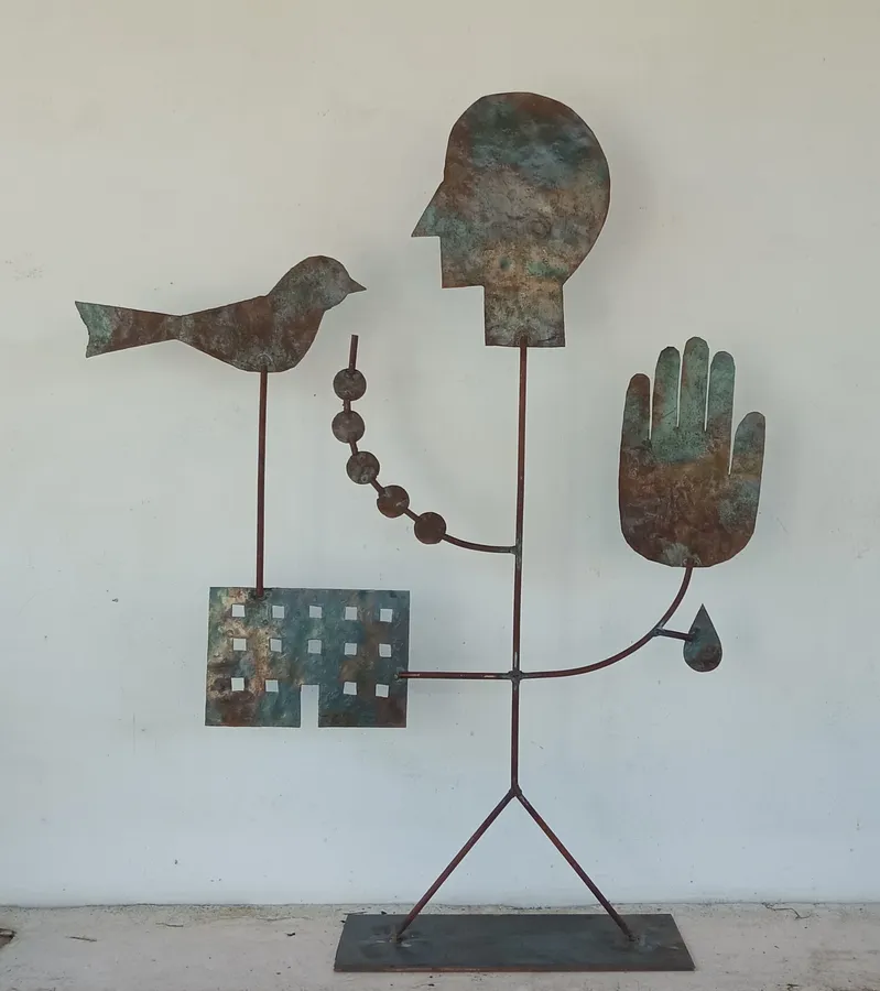 Imagen de Heralds/Вісники de Konstantin Zorkin, tamaño: 75/70/12, hecho de Залізо, medio Escultura, parte de la serie Heralds/Вісники, con un precio de $3000