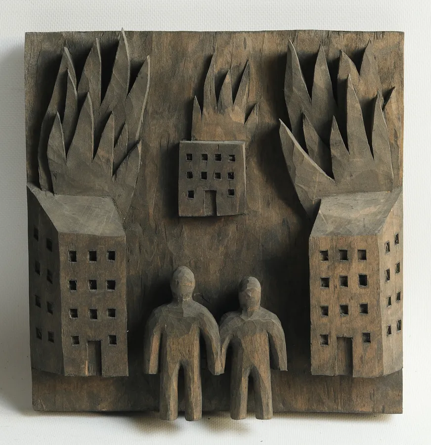 Image of Untitled by Kostiantyn Zorkin, size: 25/25/5, made of Tree, Sculpture medium, part of the Poems series, priced at $3500