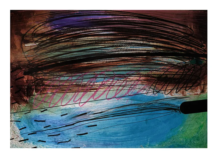 Immagine di Камінь 8 di Evgen Grigor'ev, materiali: папір, графіт, олія, кольорові олівці, medium: Grafica, città: Львів, serie: "Камені у кишенях", prezzo: €500 (≈ 26.035 грн)