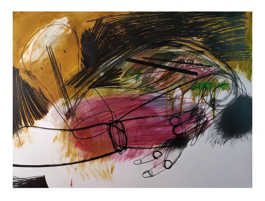 Immagine di Камінь 2 di Evgen Grigor'ev, materiali: папір, графіт, олія, кольорові олівці, medium: Grafica, città: Львів, serie: "Камені у кишенях", prezzo: €500 (≈ 26.035 грн)