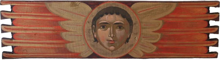 Image of Херувим by Alina Hrubets, size: 10,5х40 см, Icons medium, part of the Метаморфоза артефактів війни series