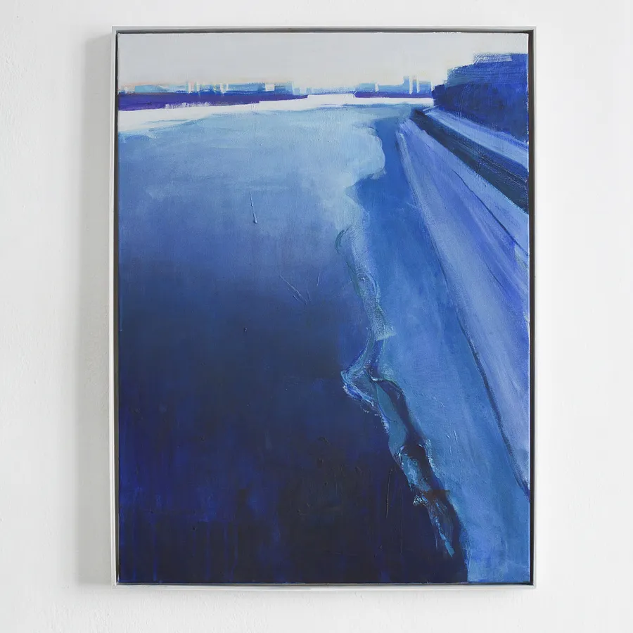 Image of View of the Dnipro. Sunny day by Igor Nekraga, size: 80х60 см, made of Acrylic on canvas, Painting medium, from Київ, part of the Acrylics series, priced at $700