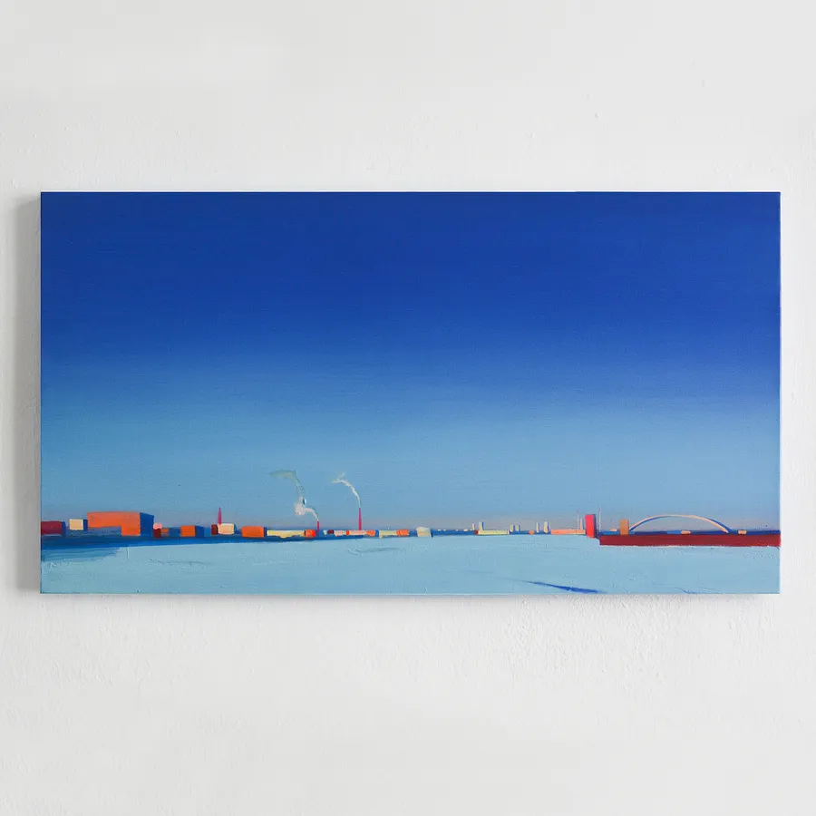 Image of  Sunny day. Podil by Igor Nekraga, size: 40x75, made of Acrylic on canvas, Painting medium, from Київ, part of the Acrylics series, priced at $500