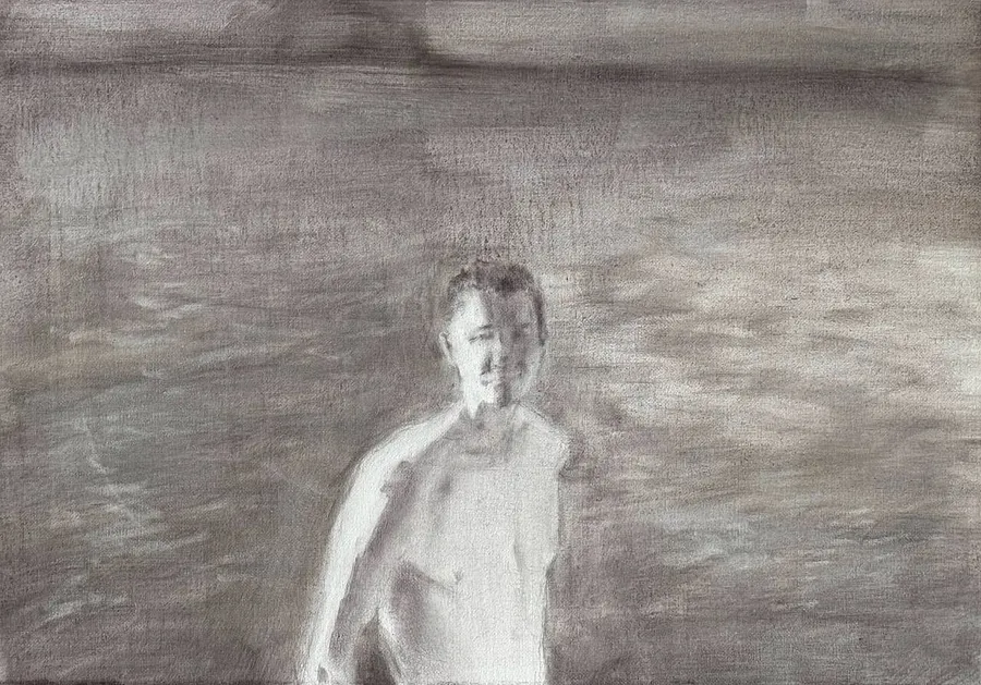 Зображення "Distant horizons/ fathers " від Єва Храпова, розмір: 25x35, матеріали: олія на полотні, медіум: Живопис, місто: Париж, серія: Серія 1, ціна: €200