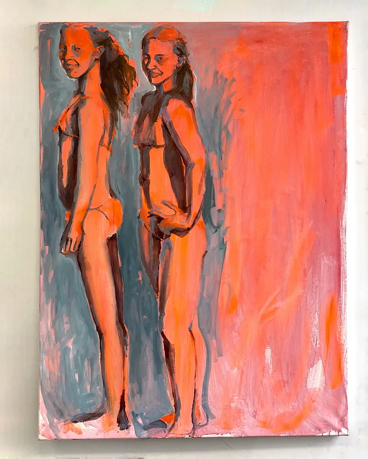 Obraz The Sun 2 autorstwa Yeva Khrapova, rozmiar: 70x60cm, wykonany z oil on canvas, medium Painting, z Paris, część serii Series 1, cena: €1000