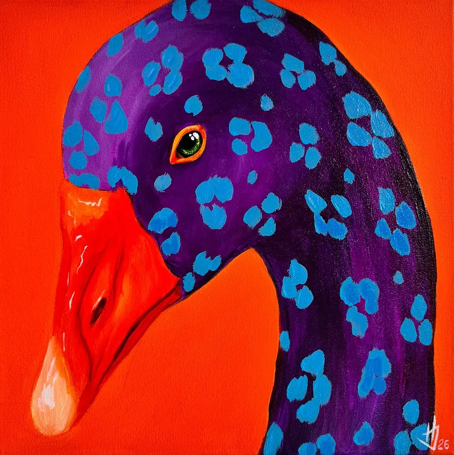 Зображення "Leo goose" від Ivanka Nechyporuk , розмір: 30x30, медіум: Painting, ціна: $280