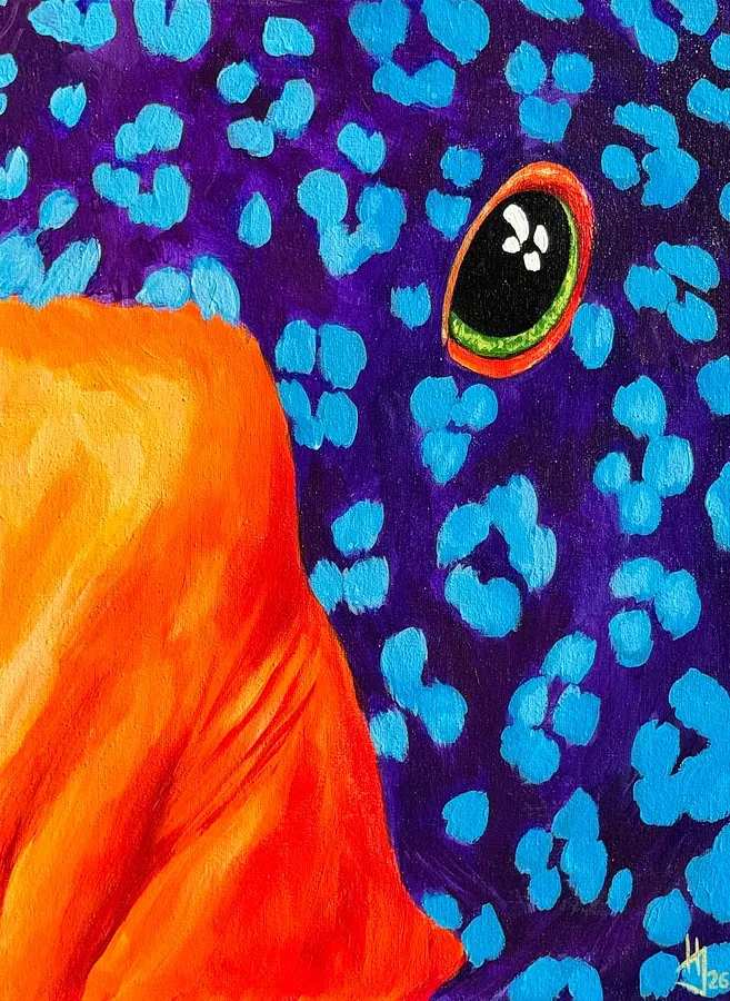 Imagen de Gaze de Ivanka Nechyporyk, tamaño: 30x40cm, hecho de Acrylic on canvas, medio Pintura, de Kyiv, con un precio de $350