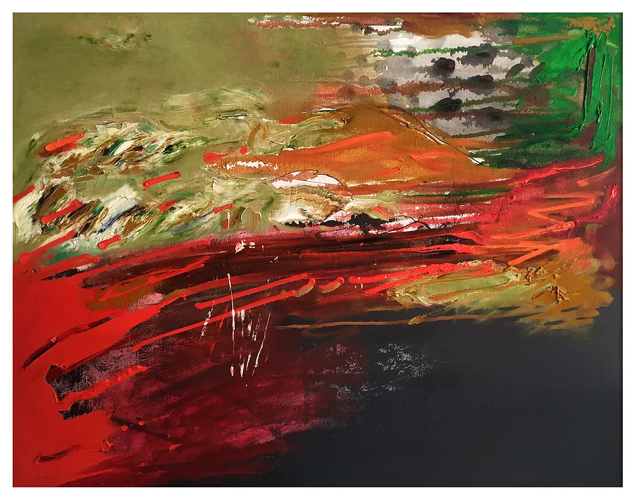 Image of пейзаж 1 by Євген Григорʼєв, PAINTING medium, part of the "Левітація" series