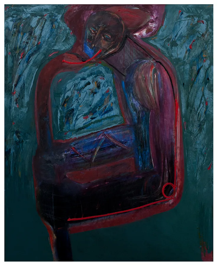 Image of поцілунок 2 by Євген Григорʼєв, PAINTING medium, part of the камені у кишенях series