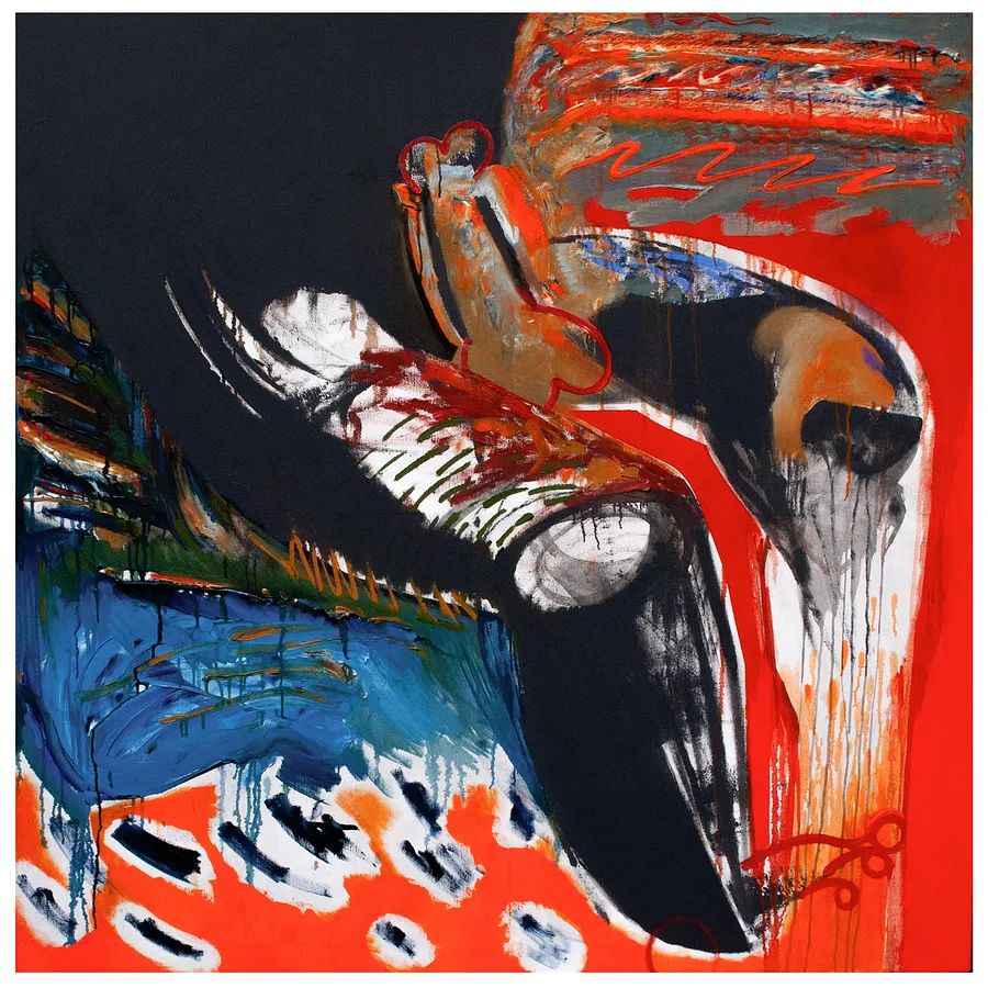 Image of хуй by Євген Григорʼєв, PAINTING medium, part of the "Левітація" series