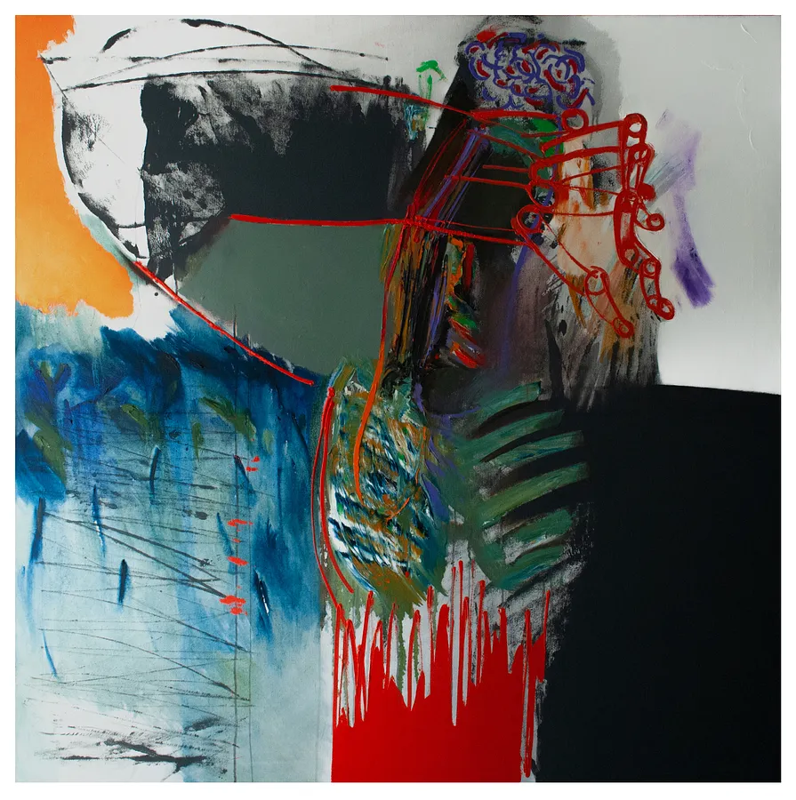 Image of хрест by Євген Григорʼєв, PAINTING medium, part of the "Левітація" series, priced at €1200