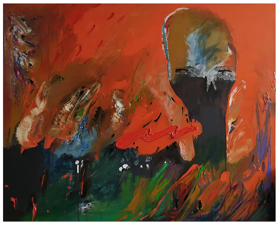 Image of спогад про війну by Євген Григорʼєв, PAINTING medium, part of the "Левітація" series, priced at €700