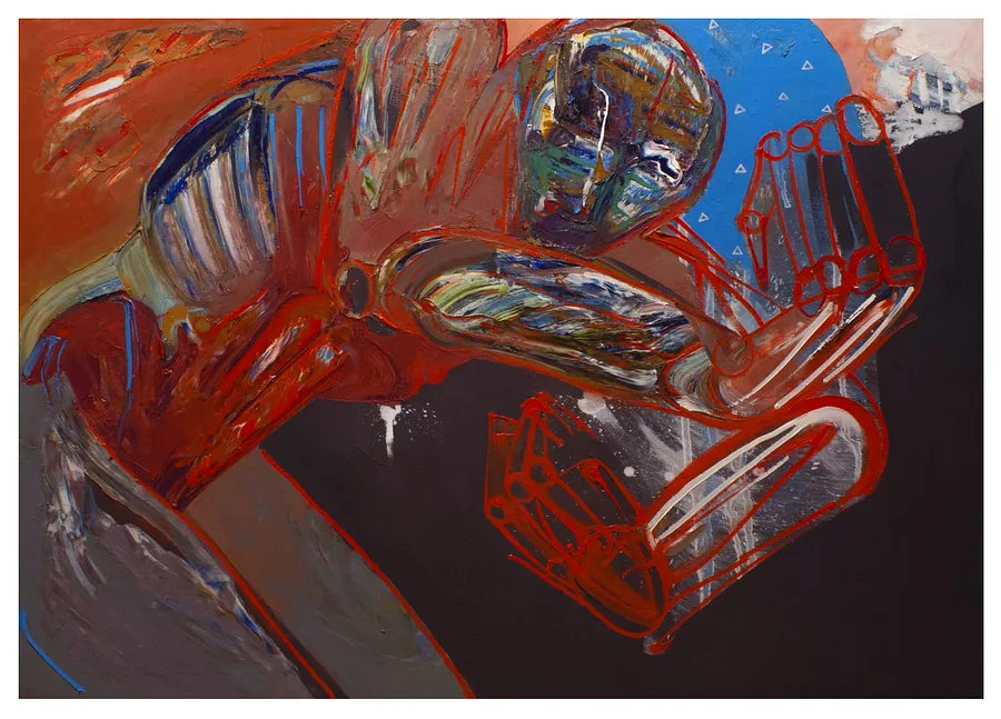 Image of dencer by Євген Григорʼєв, PAINTING medium, part of the "Левітація" series, priced at €900