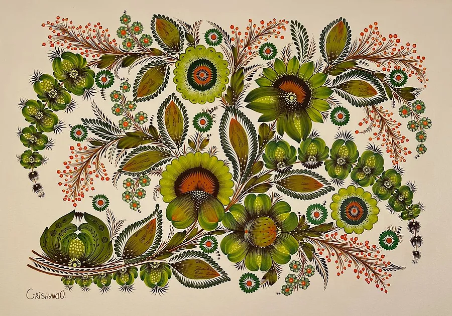 Imagen de Ліс de Олена Грішина, tamaño: 50x70cm, hecho de акрил/полотно, medio Живопис, de Німеччина, con un precio de €450