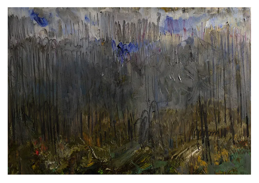 Immagine di пейзаж 7 di Evgen Grigor'ev, materiali: папір, олія, medium: Pittura, città: Львів, serie: "Вигадані пейзажі", prezzo: €700 (≈ 36.449 грн)