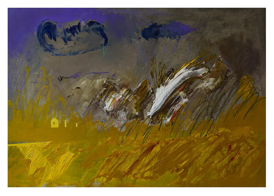 Immagine di пейзаж 11 di Evgen Grigor'ev, medium: Pittura, città: Львів, serie: "Вигадані пейзажі"