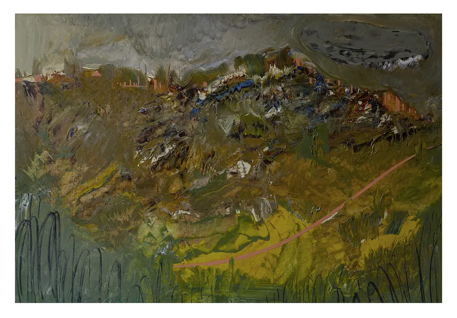 Immagine di пейзаж 12 di Evgen Grigor'ev, materiali: папір, олія, medium: Pittura, città: Львів, serie: "Вигадані пейзажі", prezzo: €700 (≈ 36.449 грн)