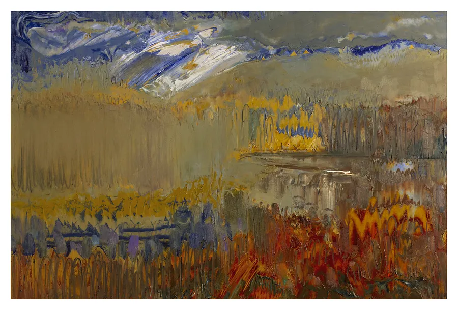 Immagine di пейзаж 1 di Evgen Grigor'ev, materiali: папір, олія, medium: Pittura, città: Львів, serie: "Вигадані пейзажі", prezzo: €700 (≈ 36.449 грн)