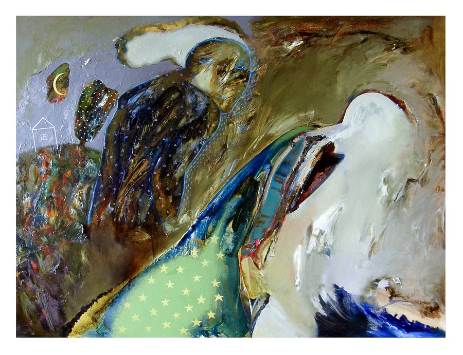 Imagen de пробудження de Yevhen Hryhoriev, hecho de Полотно, олія, medio Pintura, de Львів