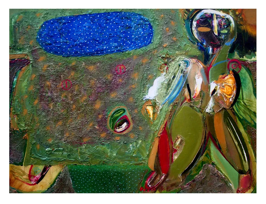 Imagen de сказка про трійку de Yevhen Hryhoriev, hecho de Полотно, олія, medio Pintura, de Львів