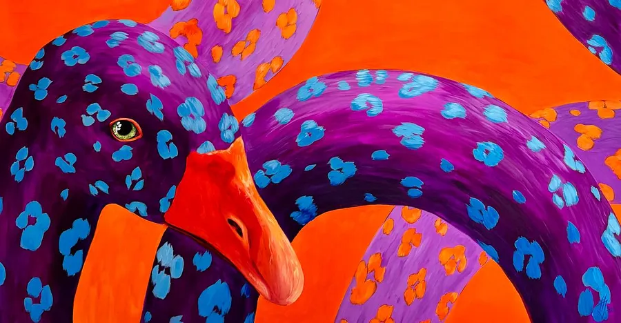 Bild von Intertwining von Ivanka Nechyporyk, Größe: 100x200 cm, Painting Medium, zum Preis von $4000