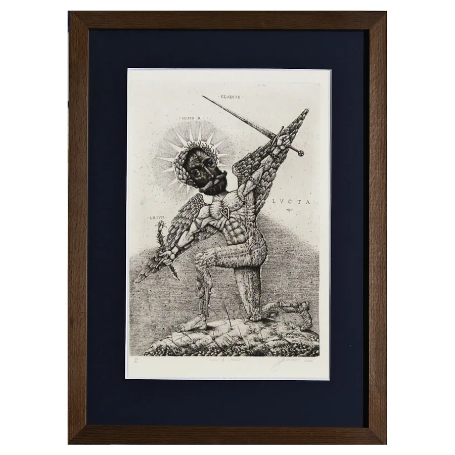 Image de Лілея та меч par Денисенко Олег , taille : 38 х 26 см, médium Графіка, au prix de $350