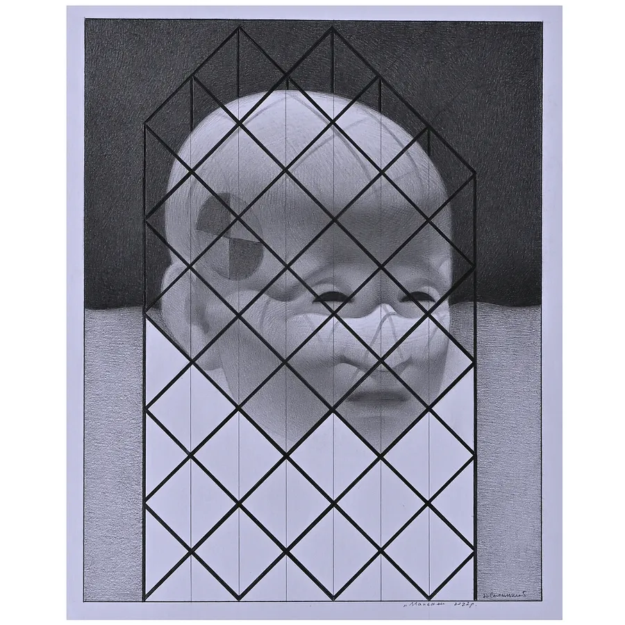 Immagine di Манекен di Смольський Юрій , dimensioni: 26 х 20,5, materiali: папір, графіт, medium: Графіка, prezzo: $500