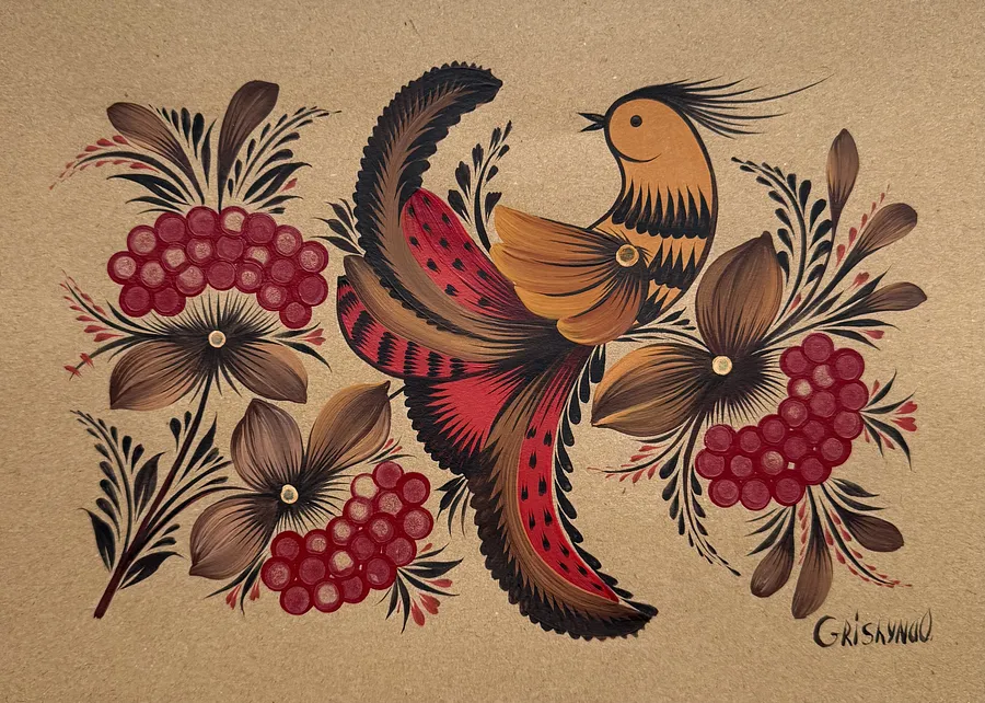 Image de Malovka 6 par Olena Grishyna, taille : 21х29,7 см, médium Malovky, faisant partie de la série Malovky, au prix de €80