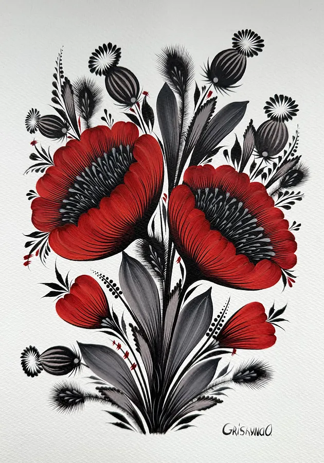 Image de Untitled par Olena Grishyna, taille : 21х29,7 см, médium Malovky, au prix de €90