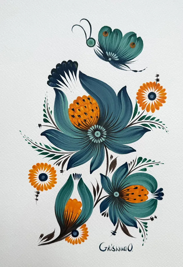 Image de Untitled par Olena Grishyna, taille : 21х29,7 см, médium Malovky, au prix de €70