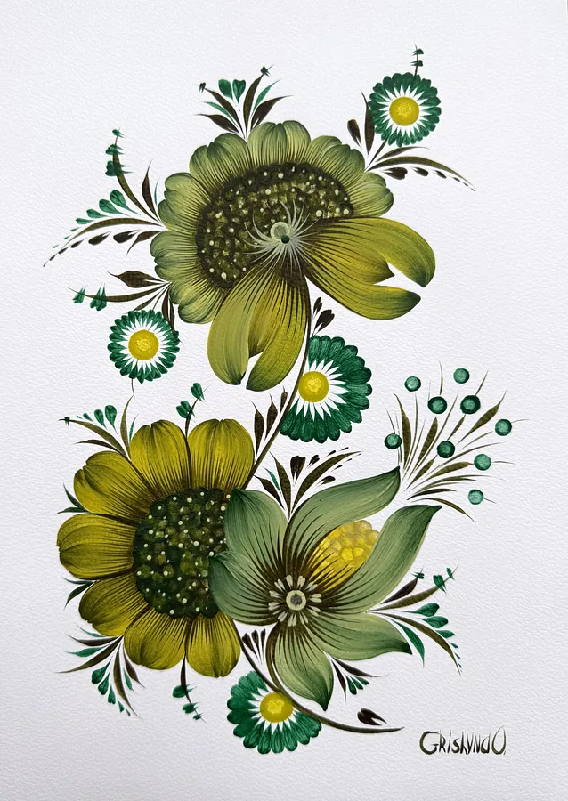 Image of Maliovka 15 by Olena Grishyna, size: 21х29,7 см, made of acrylic/paper, Maliovky medium, from Germany, priced at €70