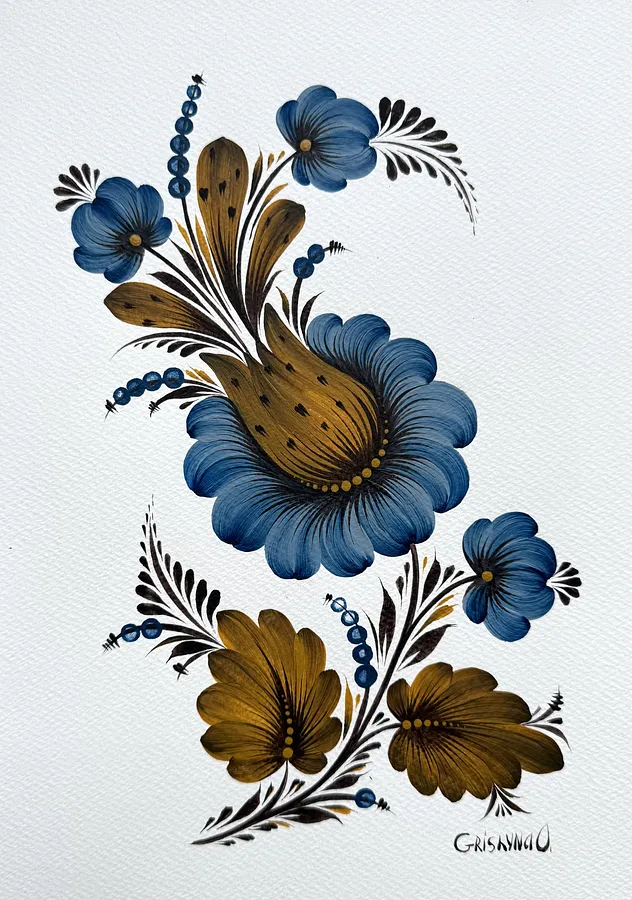 Image de Untitled par Olena Grishyna, taille : 21х29,7 см, médium Malovky, au prix de €70