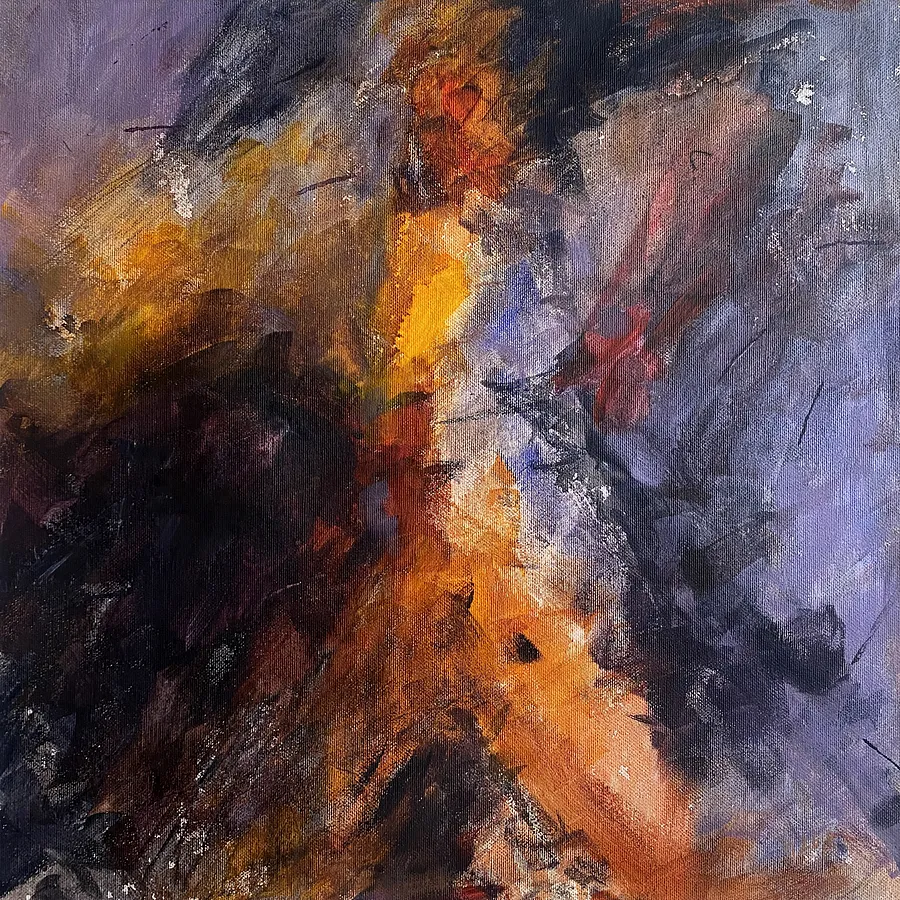 Imagen de 1-Impact de Вікторія Колесникова, tamaño: 40х40 см, hecho de acrylic on canvas, medio Живопис, de Ukraine, parte de la serie Another Balance, con un precio de ₴4000