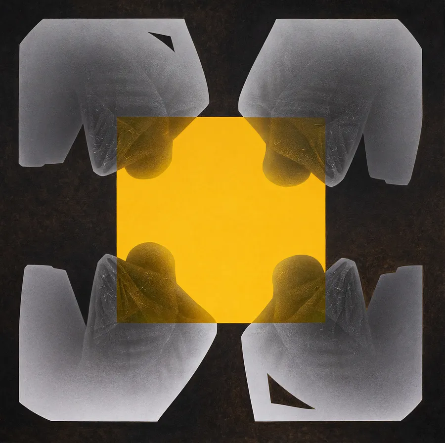 Image de Зрада par ДЕНИС ТИМЧИШИН, taille : 190x190 см, médium КАРТИНИ, au prix de $4000