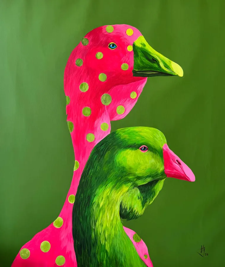 Imagen de Dopamine connection de Ivanka Nechyporyk, tamaño: 120х100cm, hecho de Acrylic on canvas, medio Pintura, de Kyiv, con un precio de $4000