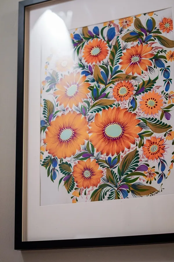 Obraz Квітка Душа autorstwa Kateryna Kostiuk, rozmiar: 70*50, wykonany z acrylic, medium Живопис, z Munich, część serii Чисте Мистецтво, cena: €150 (≈ 7 652 грн)