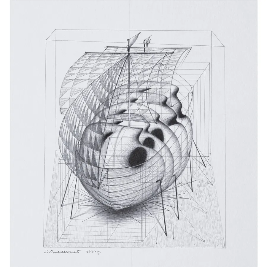 Image of без назви by Smolsky Yuriy, size: 22 х 22 см, Graphics medium, priced at $500