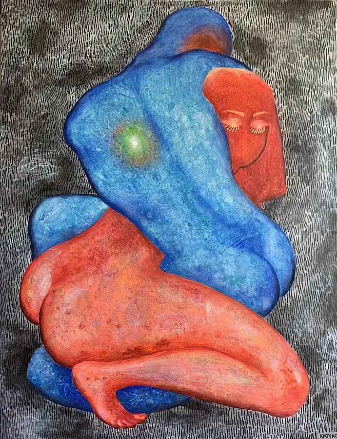 Immagine di Лінії di Kateryna Onyshko, dimensioni: 90x70 см, materiali: Акрил, полотно, medium: Живопис, città: Київ, Україна, prezzo: $700