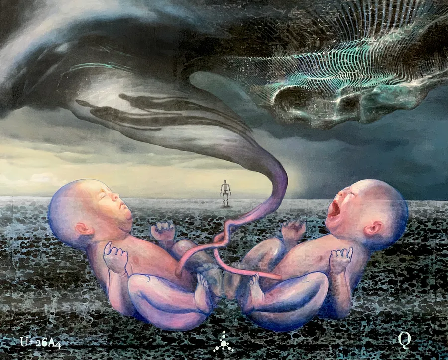 Imagen de Beginning de Kateryna Onyshko, tamaño: 120x150 cm, hecho de Acrylic, oil, canvas , medio Живопис, de Kyiv,Ukraine , con un precio de $2250