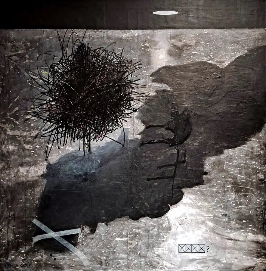 Image of When by Katya Onyshko, size: 130x130 cm, Живопис medium