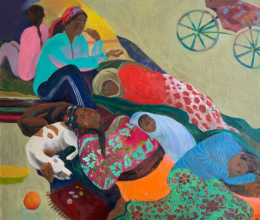 Image of Romanians by Katya Onyshko, size: 90x100 cm, Живопис medium