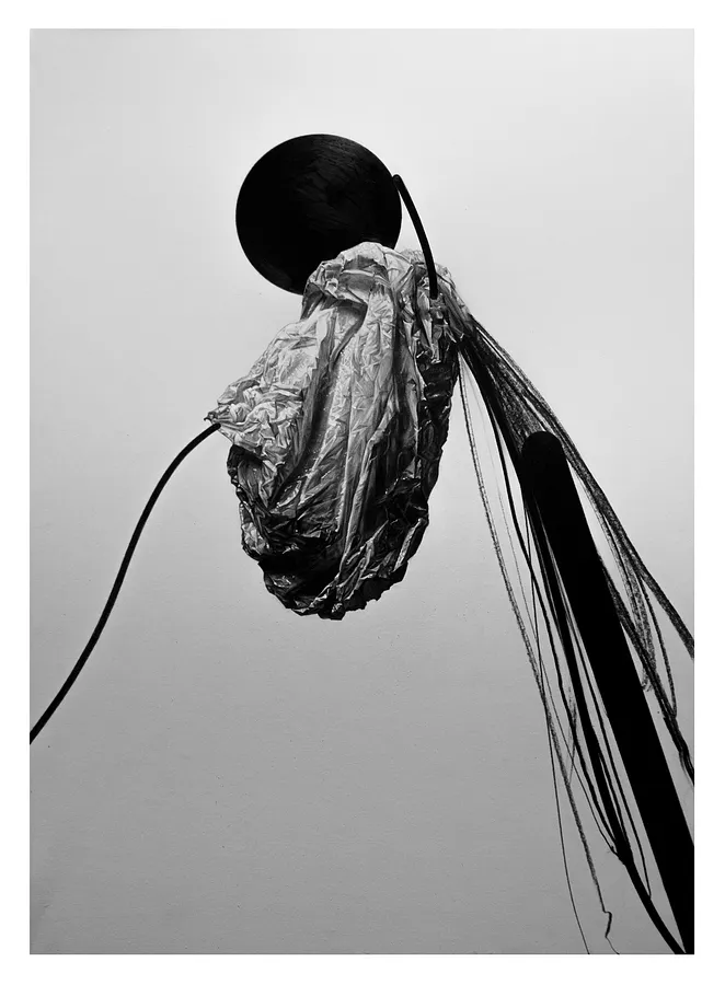 Image of Поліетиленовий пакет by Євген Григорʼєв, ГРАФІКА medium, part of the підмети і присудки series, priced at €500