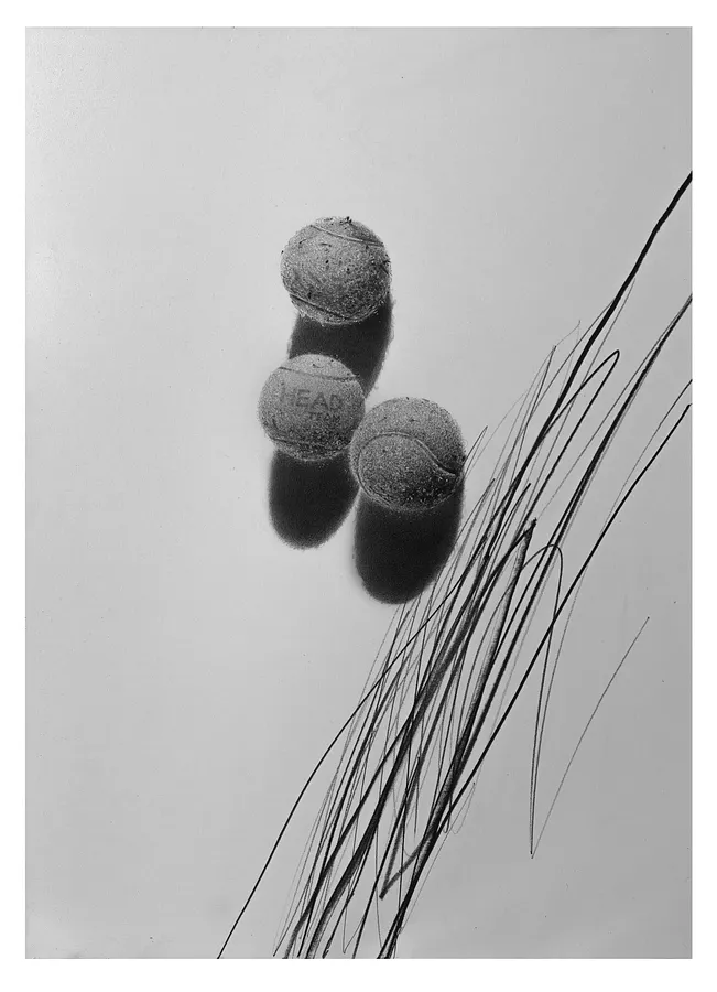 Bild von Тенісні м'ячі von євген григор'єв, Графіка Medium, Teil der "Підмети і присудки" Serie, zum Preis von €500