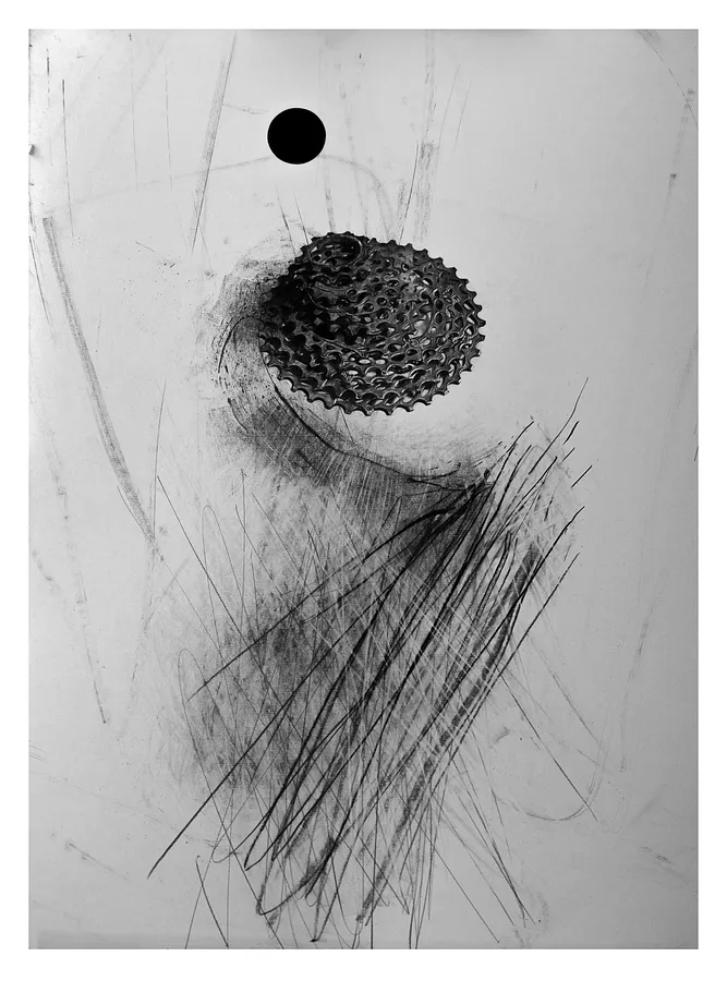 Image of Касета by Євген Григорʼєв, ГРАФІКА medium, part of the підмети і присудки series, priced at €500