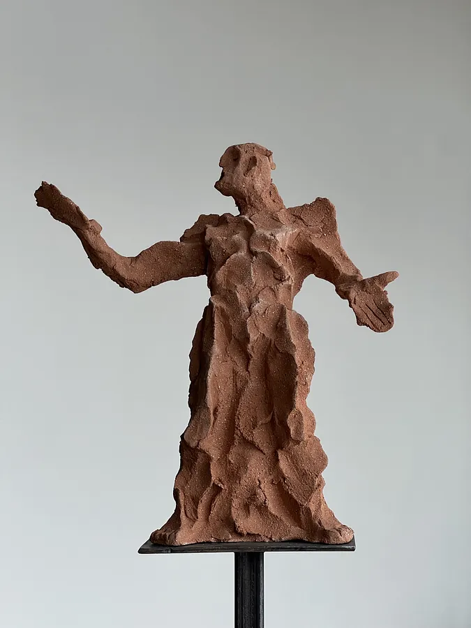 Imagen de El poeta de Denys Shymanskyi, tamaño: 183х26х26см, hecho de Cerámica, chamota, metal, medio Escultura, de львів, parte de la serie сухоцвіти, con un precio de $300