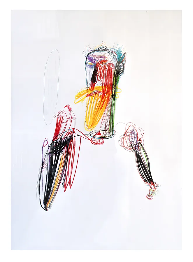 Image of Дзеркало by Євген Григорʼєв, ГРАФІКА medium, part of the "Приземлення" series